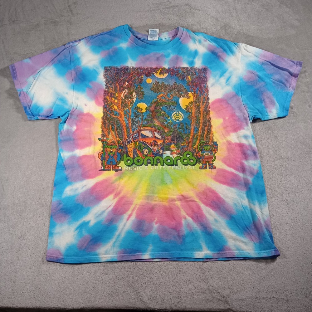 Bonnaroo 2018 Music Festival T-Shirt Adult XL Tie Dye Eminem Muse Killers Tee